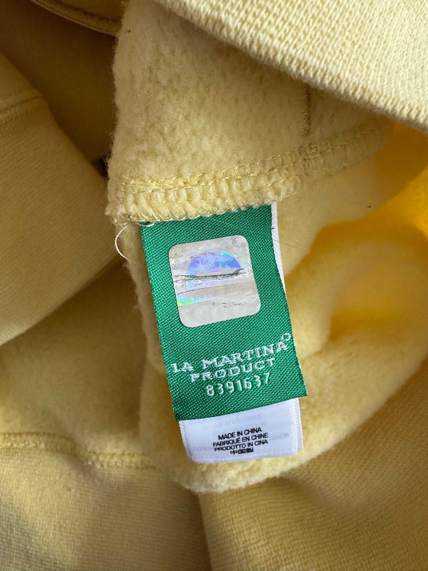 Supreme La Martina Zip up sweater Yellow