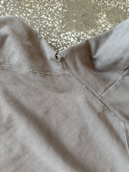 Balenciaga Metal Logo Distressed Hoodie
