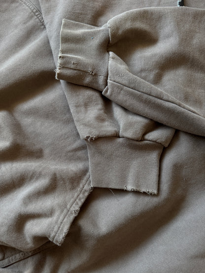 Balenciaga Metal Logo Distressed Hoodie