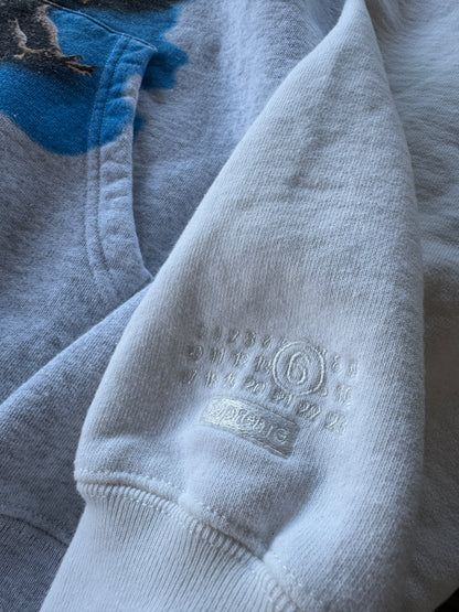 Supreme X MM6 Eagle Zip Up Hoodie White