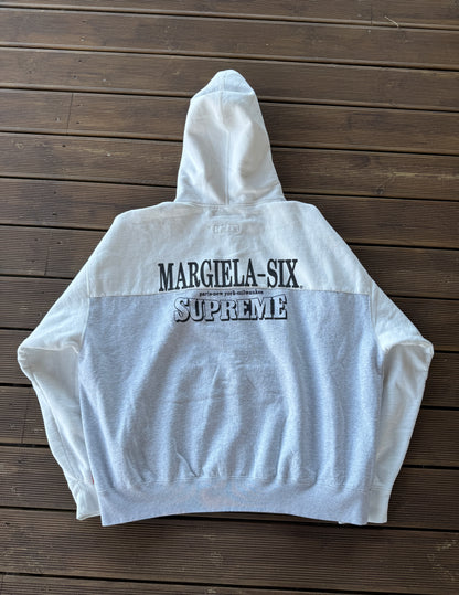 Supreme X MM6 Eagle Zip Up Hoodie White