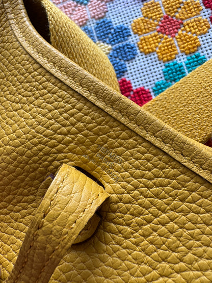 Hermès Mini Evelyne shoulder bag yellow