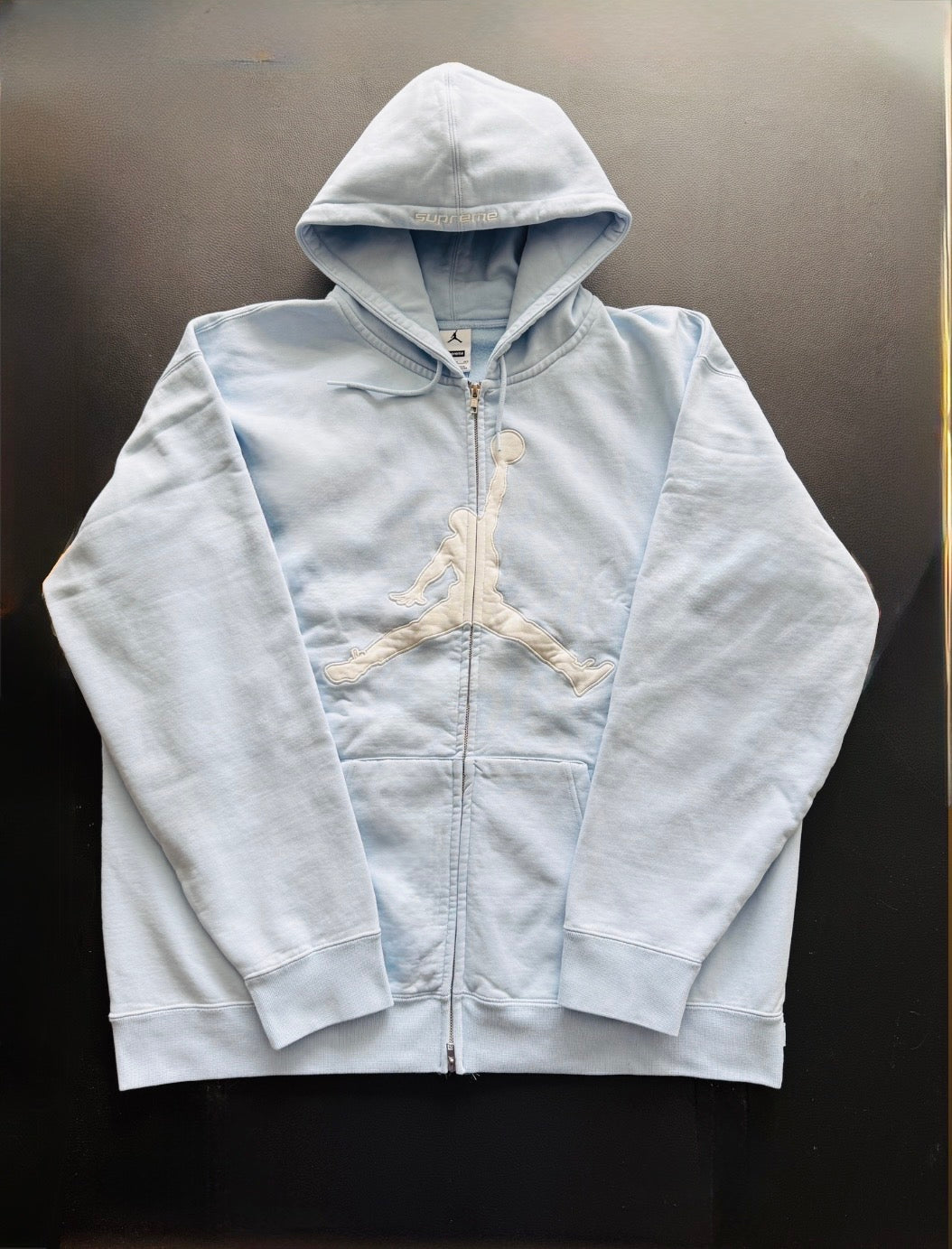 Supreme x Jordan Light Blue hoodie (SS26)