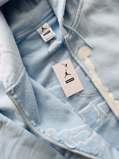 Supreme x Jordan Light Blue hoodie (SS26)