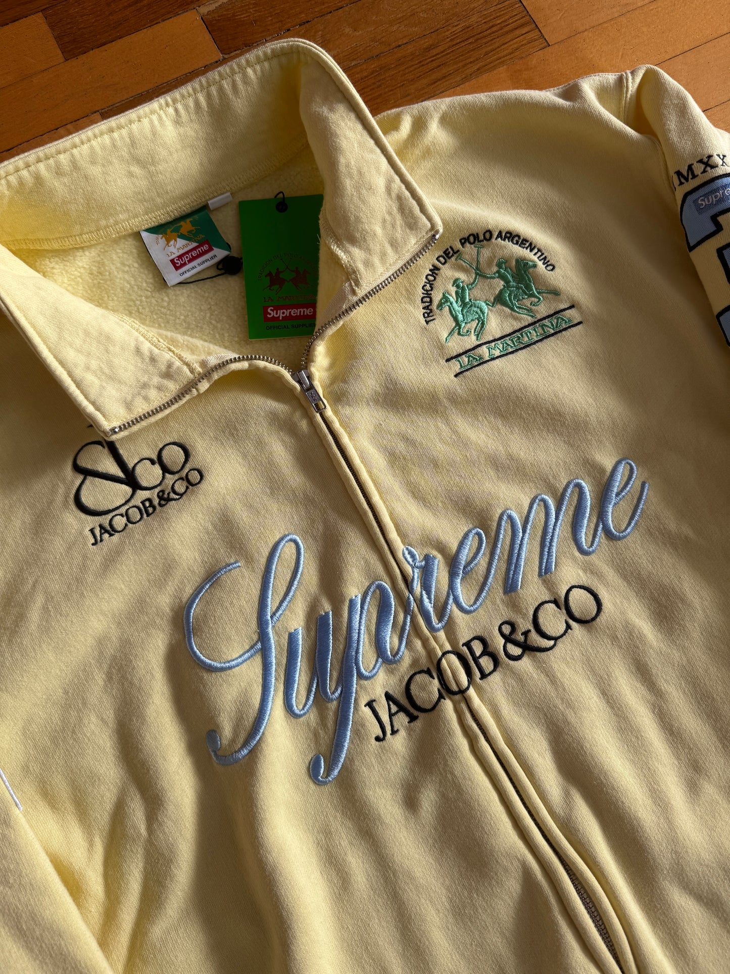 Supreme La Martina Zip up sweater Yellow