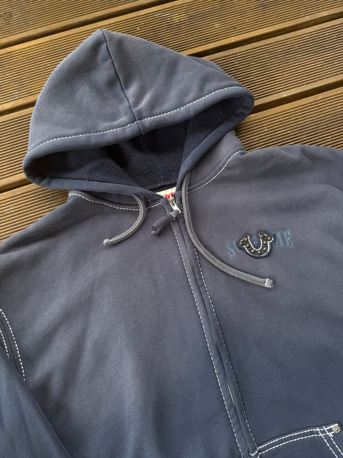 Supreme True Religion Zip Up Navy (FW25)