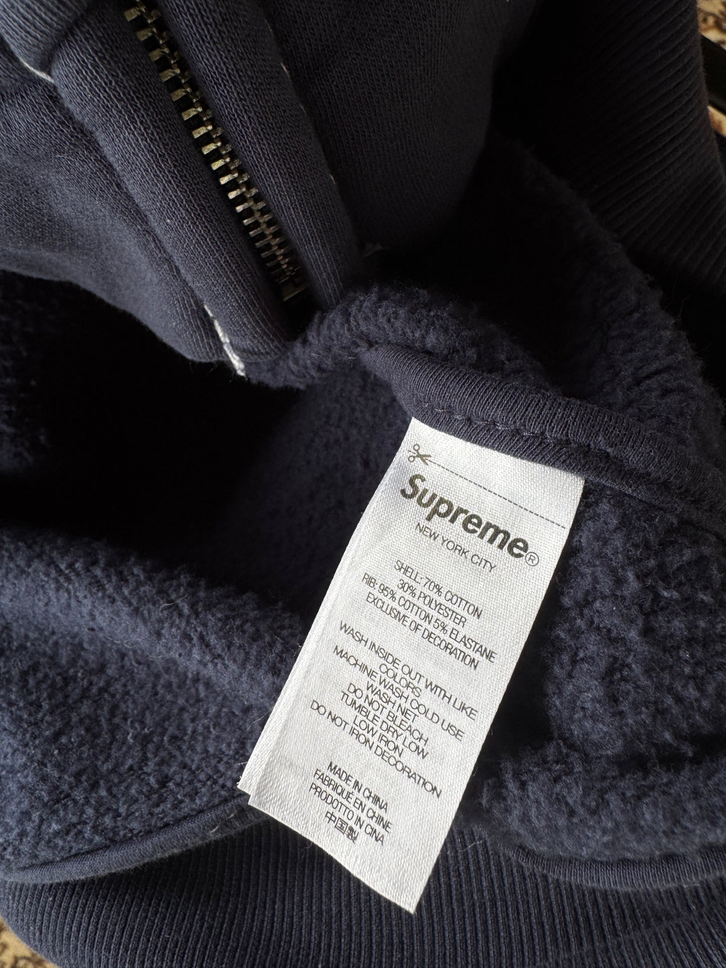 Supreme True Religion Zip Up Navy (FW25)