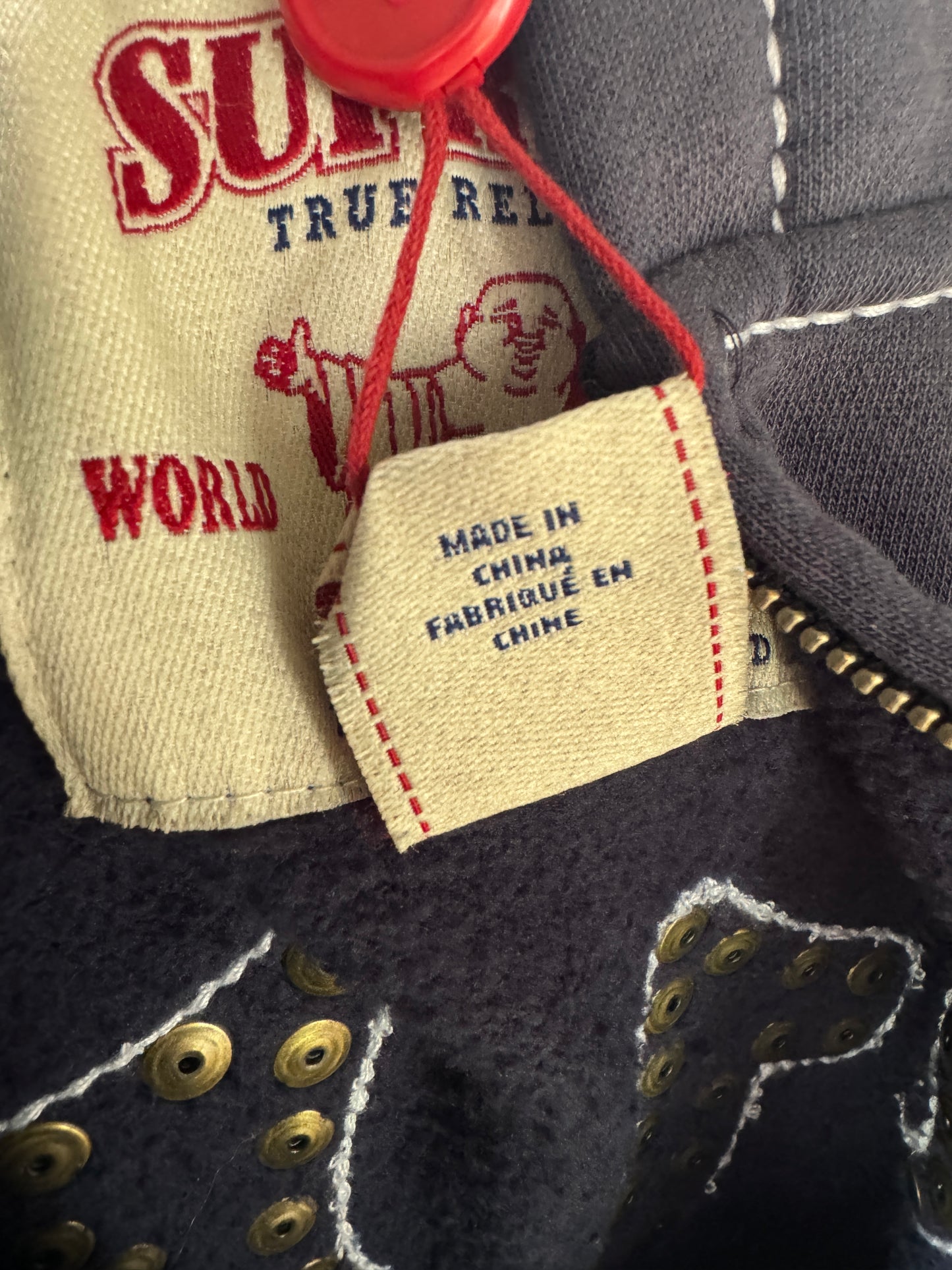 Supreme True Religion Zip Up Navy (FW25)