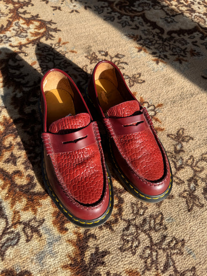Dr.Martens x Stüssy loafers bordeaux
