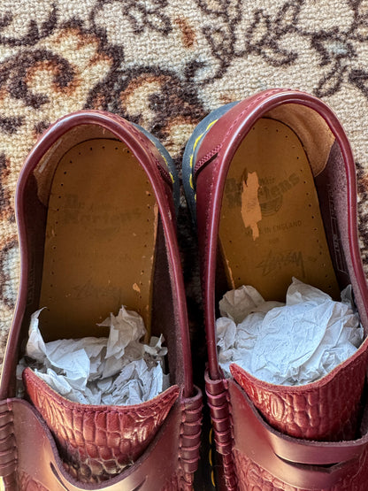 Dr.Martens x Stüssy loafers bordeaux