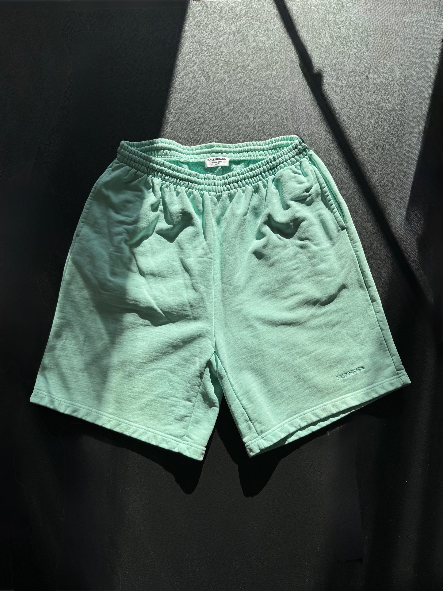 Balenciaga sweat shorts mint