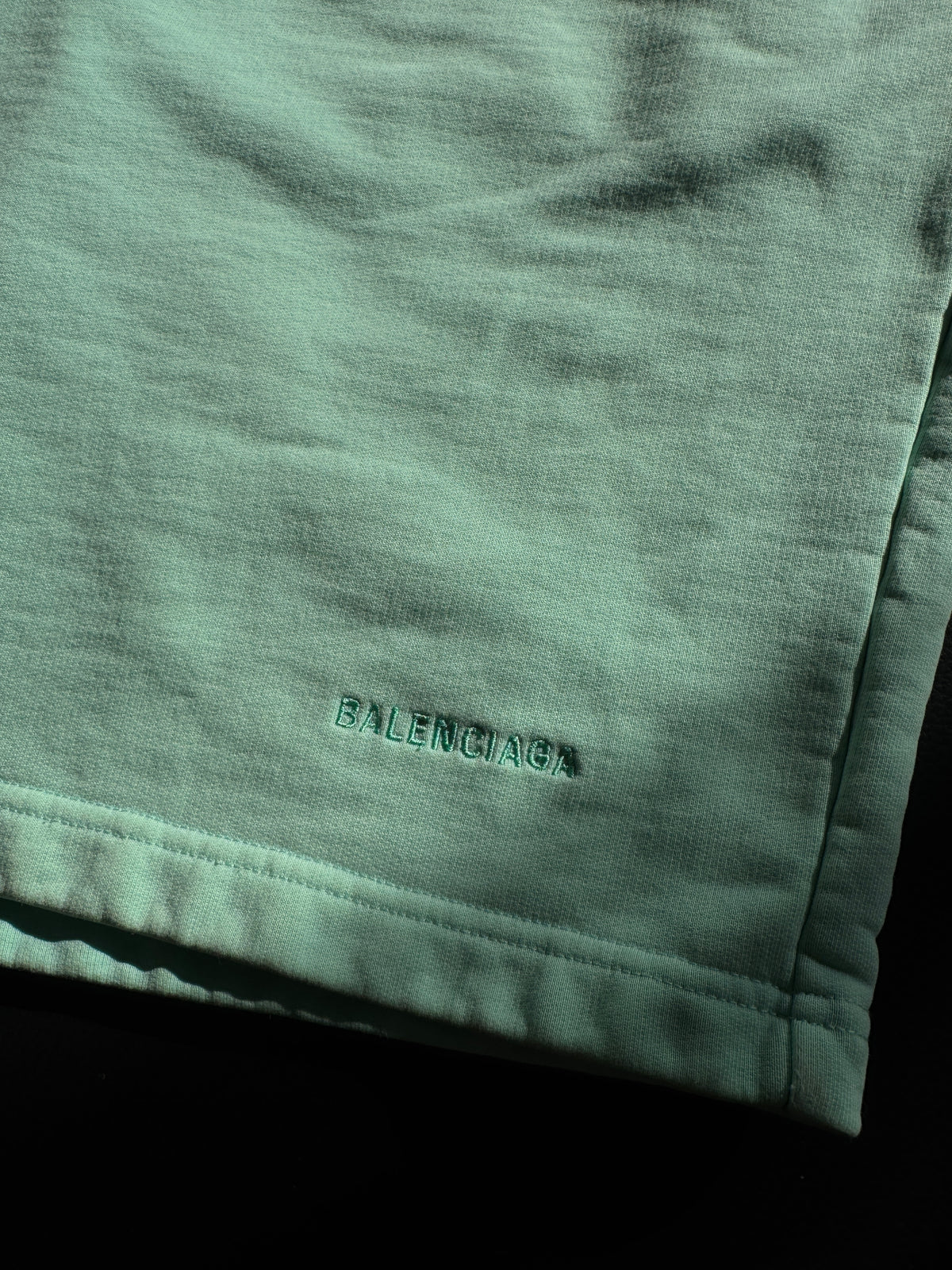 Balenciaga sweat shorts mint