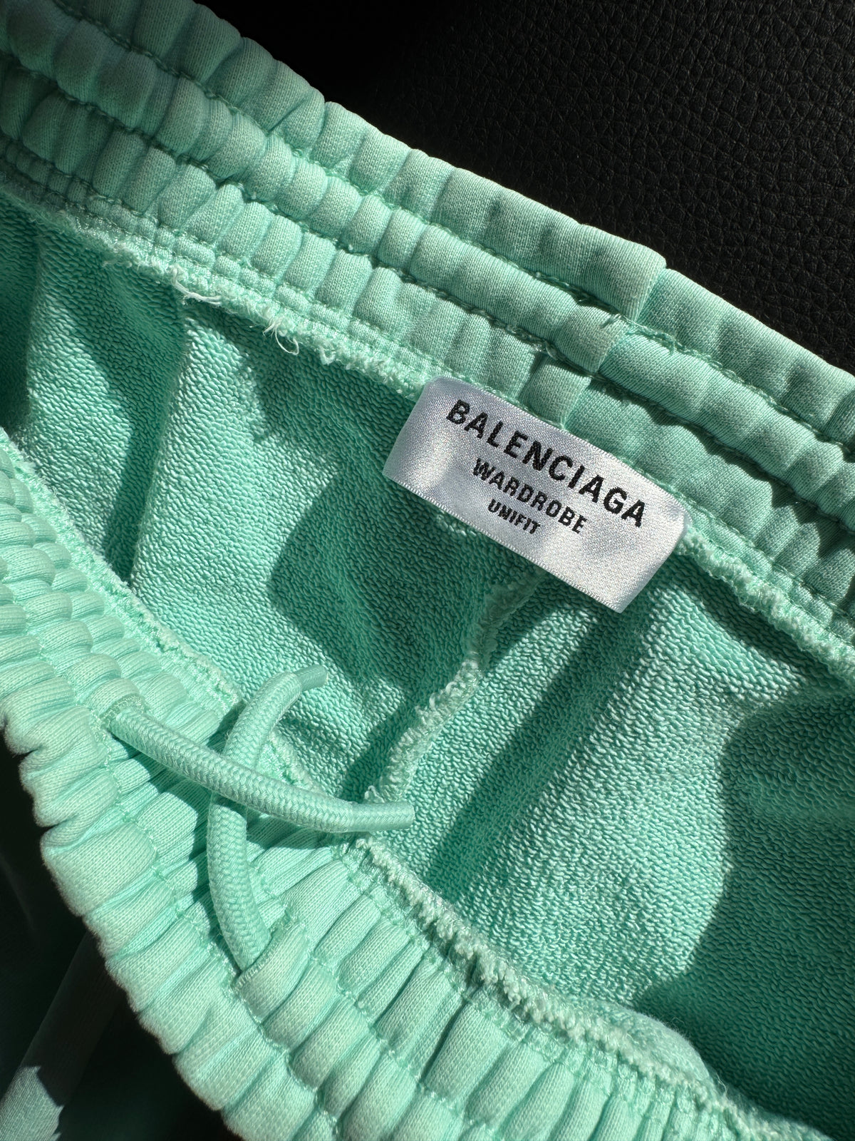 Balenciaga sweat shorts mint