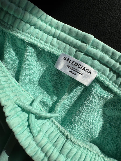 Balenciaga sweat shorts mint