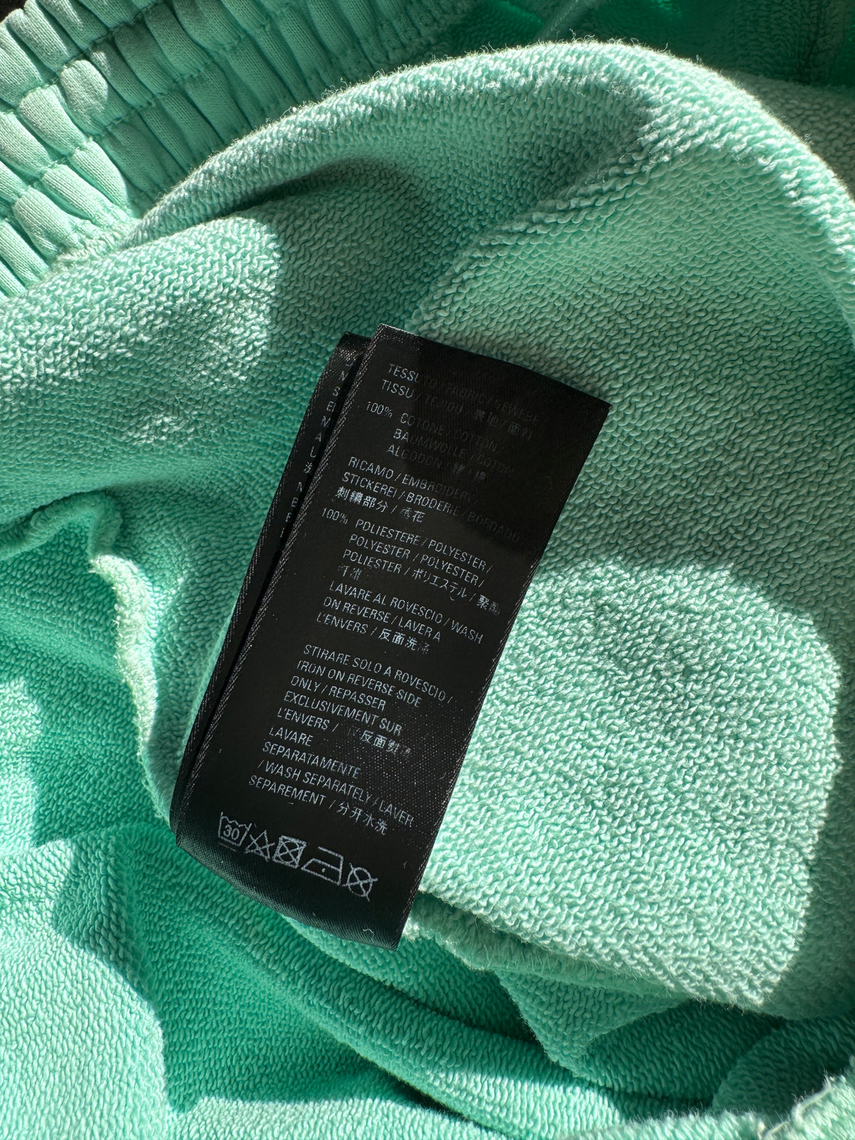 Balenciaga sweat shorts mint