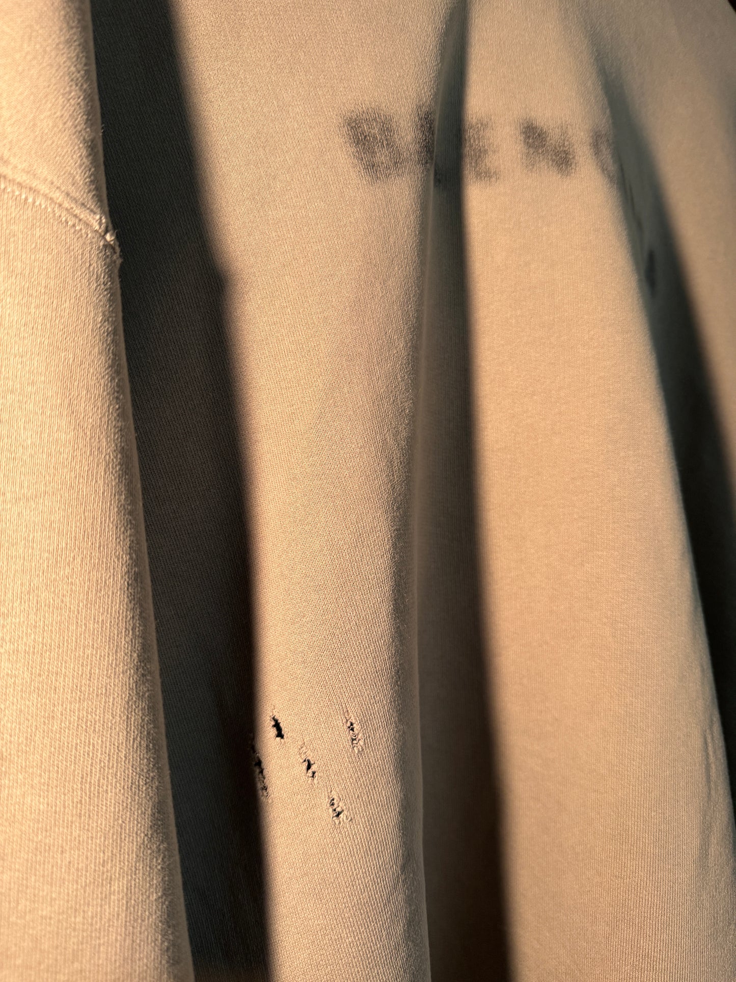 Balenciaga Blurry logo distressed hoodie