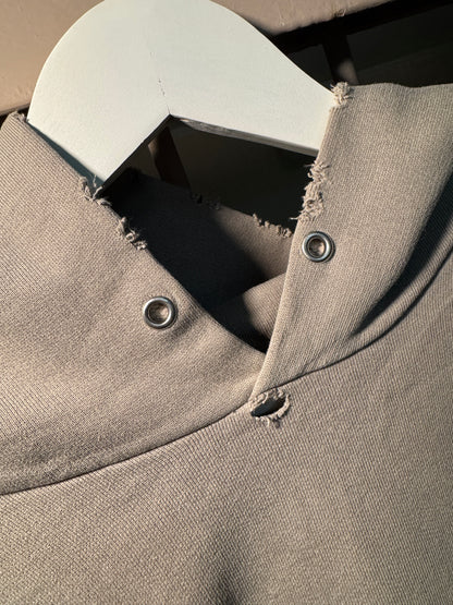 Balenciaga Blurry logo distressed hoodie