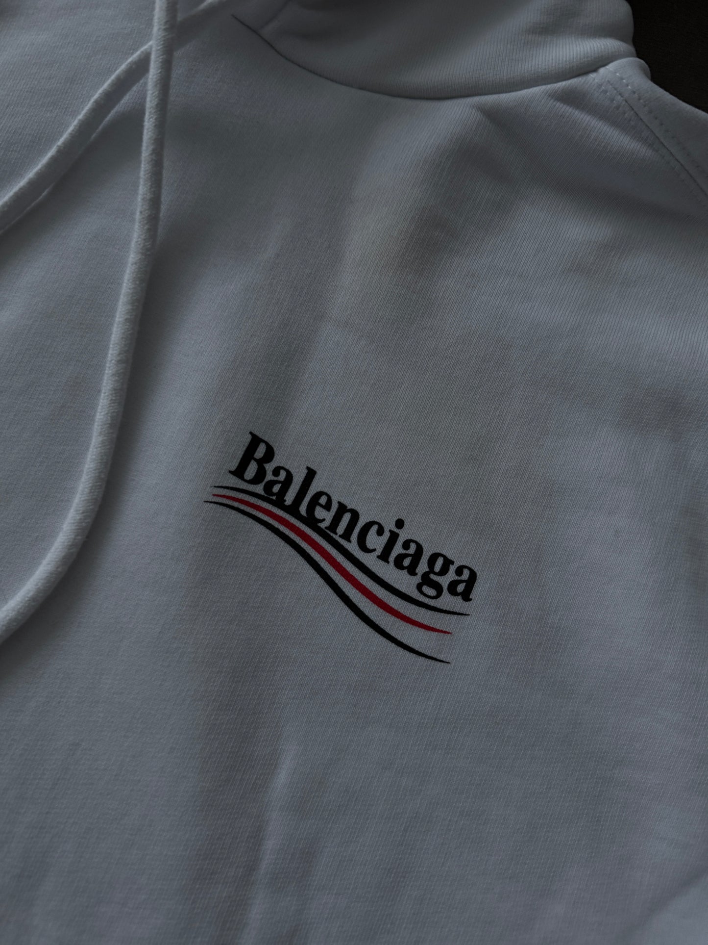 Balenciaga Political Campaig White hoodie