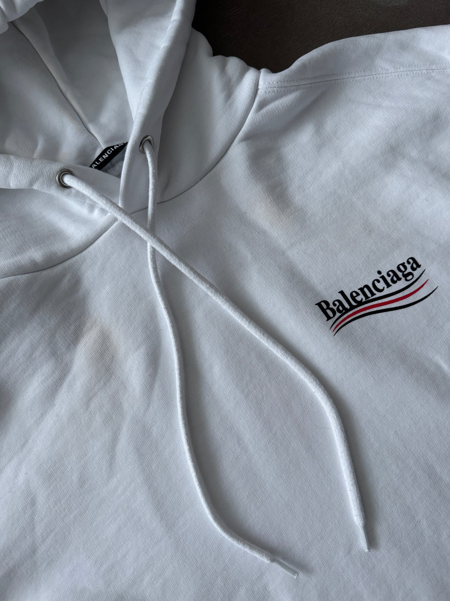 Balenciaga Political Campaig White hoodie