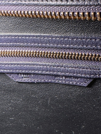 Celine Leather Luggage Tote bag Navy