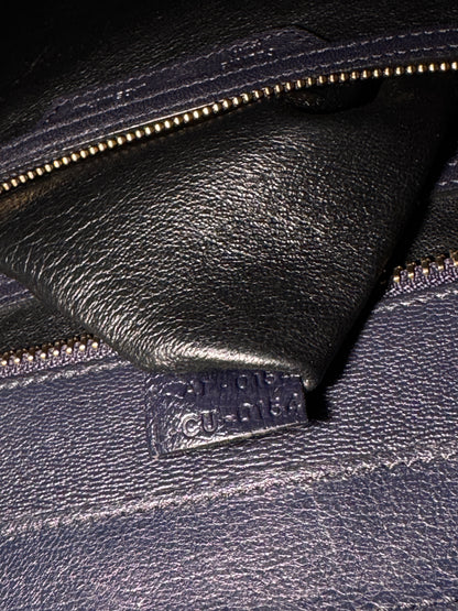 Celine Leather Luggage Tote bag Navy