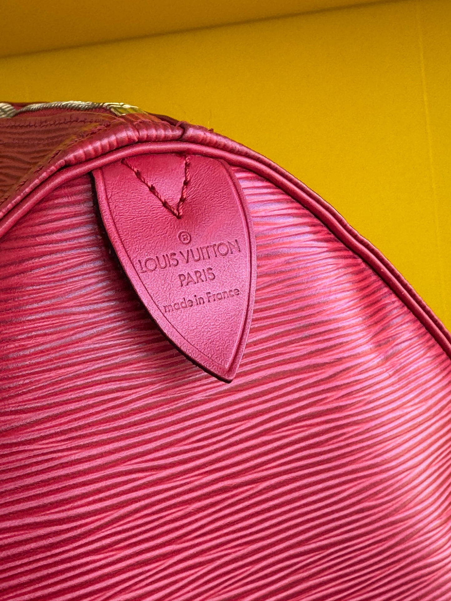 Louis Vuitton Red Epi Leather Keepall 45