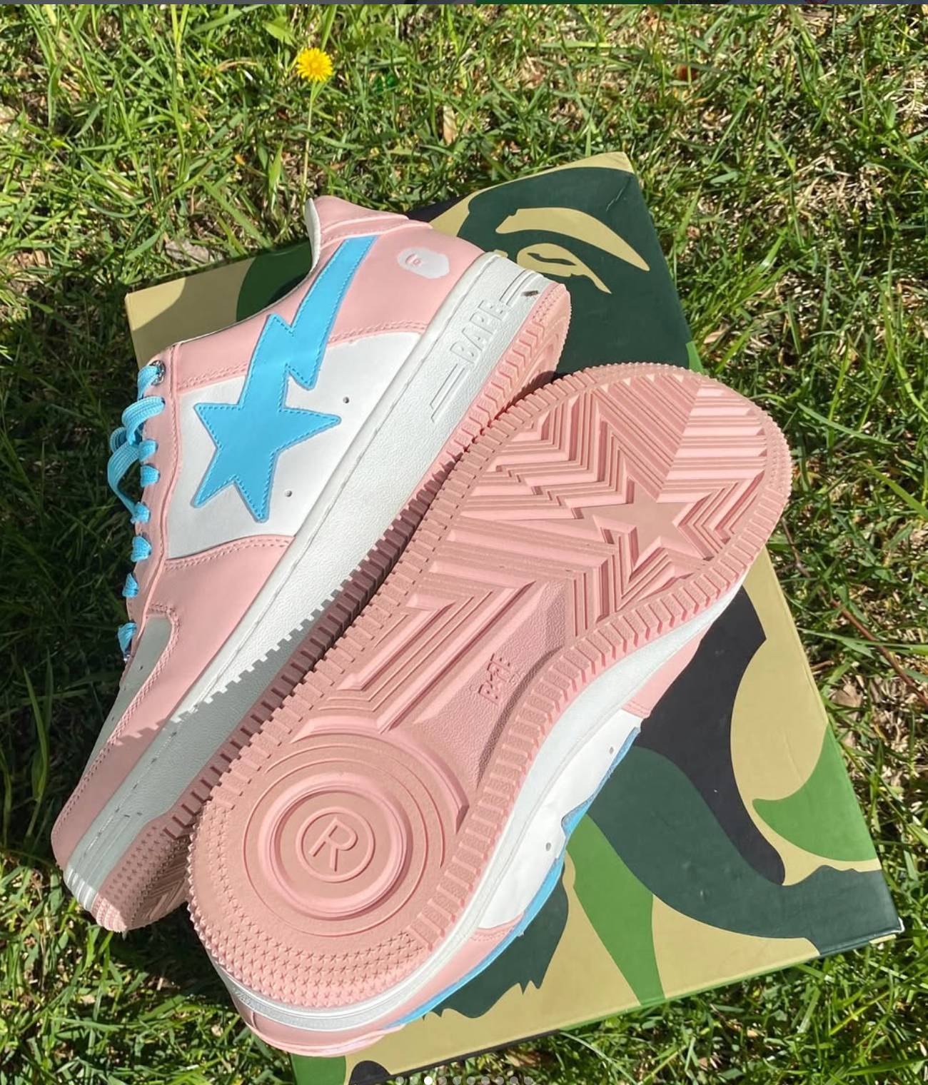 Bape Sta low Pastel pink