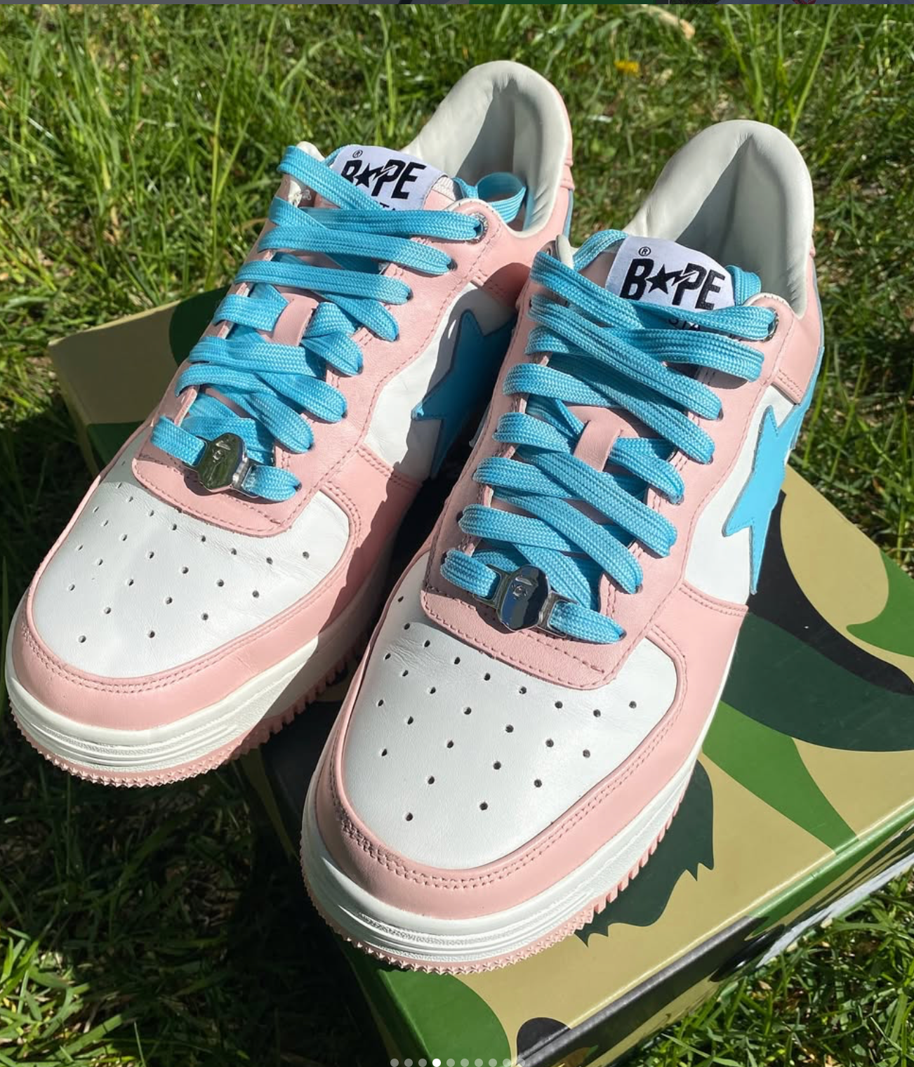 Bape Sta low Pastel pink