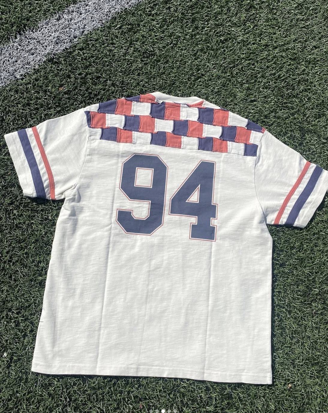 Supreme Patchwork Yoke football top