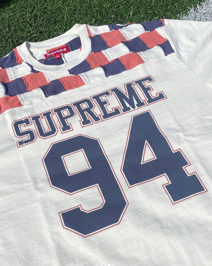 Supreme Patchwork Yoke football top
