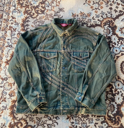 Supreme S logo denim trucker jacket