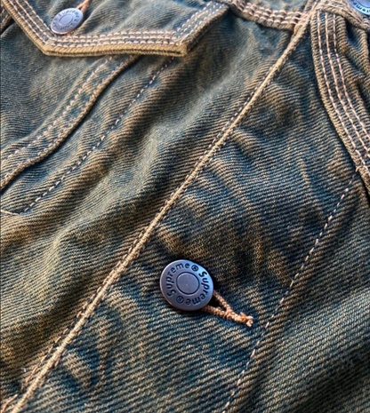 Supreme S logo denim trucker jacket