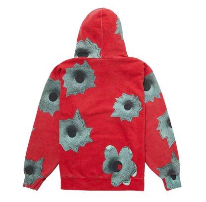 Supreme Nate Lowman red hoodie
